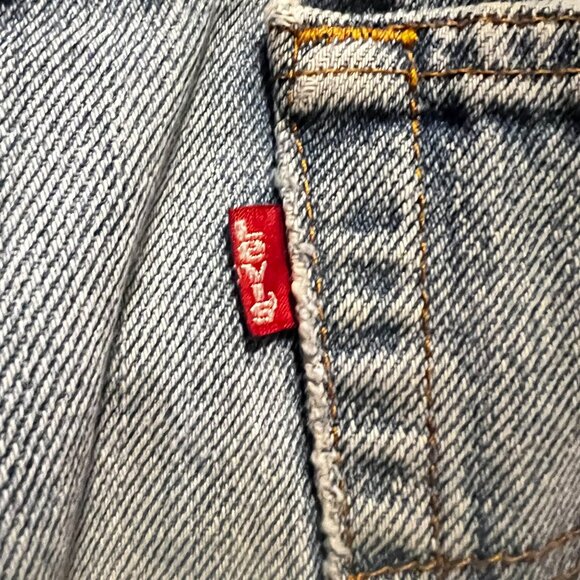 Vintage Levis 501 Redline Selvedge Distressed Jeans W35 L34 80s Authentic‎ USA - Picture 3 of 16